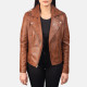 Flashback Brown Leather Jacke